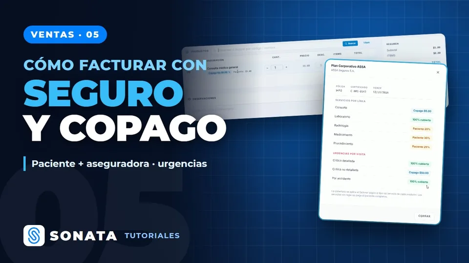Facturar con seguro y copago